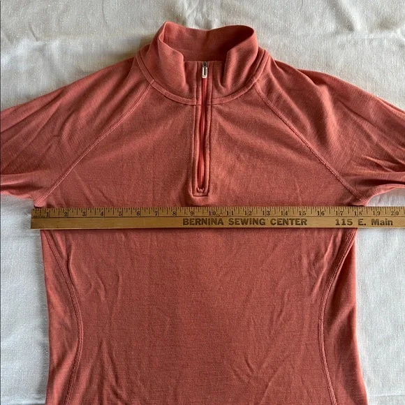 Smartwool Merino 250 Baselayer 1/4 Zip Peach L - Picture 3 of 9